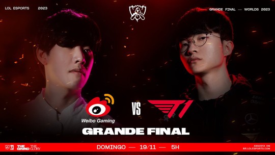 Mundial de LOL 2023: veja como assistir à final entre T1 e Weibo Gaming