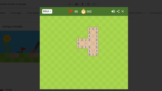 Como jogar e ganhar no jogo Campo Minado do Google (PC e celular)