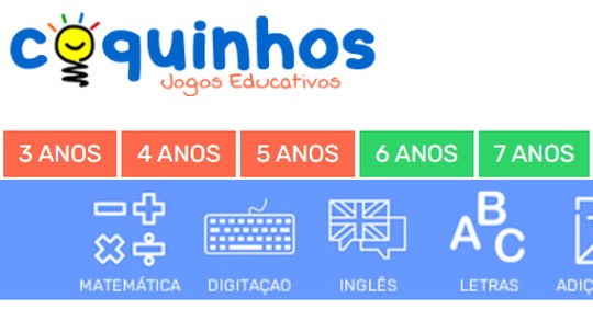 Site Coquinhos oferece jogos educativos grátis para crianças e adultos